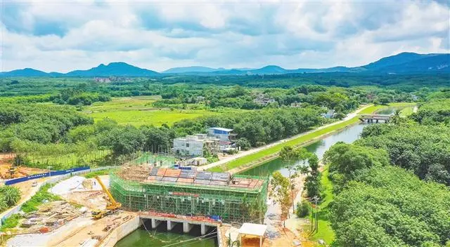 儋州：松涛东干渠改线工程 项目进度超六成
